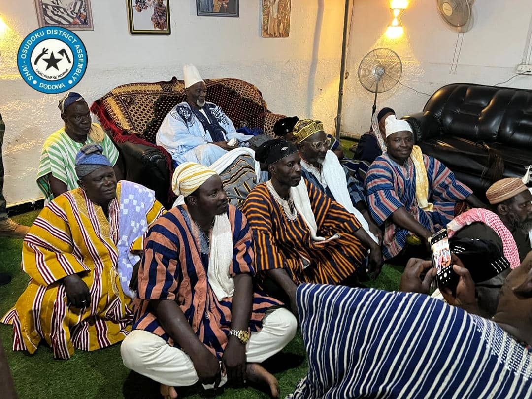 Ya-Na Abukari II pays courtesy call on Dagomba Chief of Shai-Osudoku at Doryumu... #moreonthissoon#