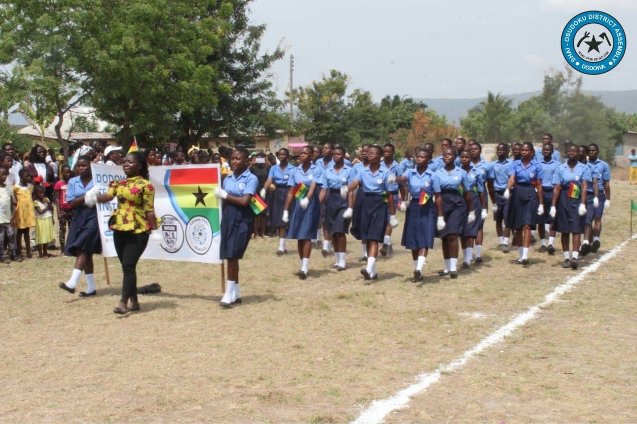 SHAI-OSUDOKU DISTRICT MARKS GHANA 67th INDEPENDENCE DAY AT KORDIABE-HONOURS 3BEST PERFORMING 2023 CANDIDATES.