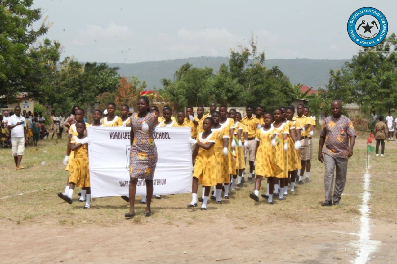 SHAI-OSUDOKU DISTRICT MARKS GHANA 67th INDEPENDENCE DAY AT KORDIABE-HONOURS 3BEST PERFORMING 2023 CANDIDATES.