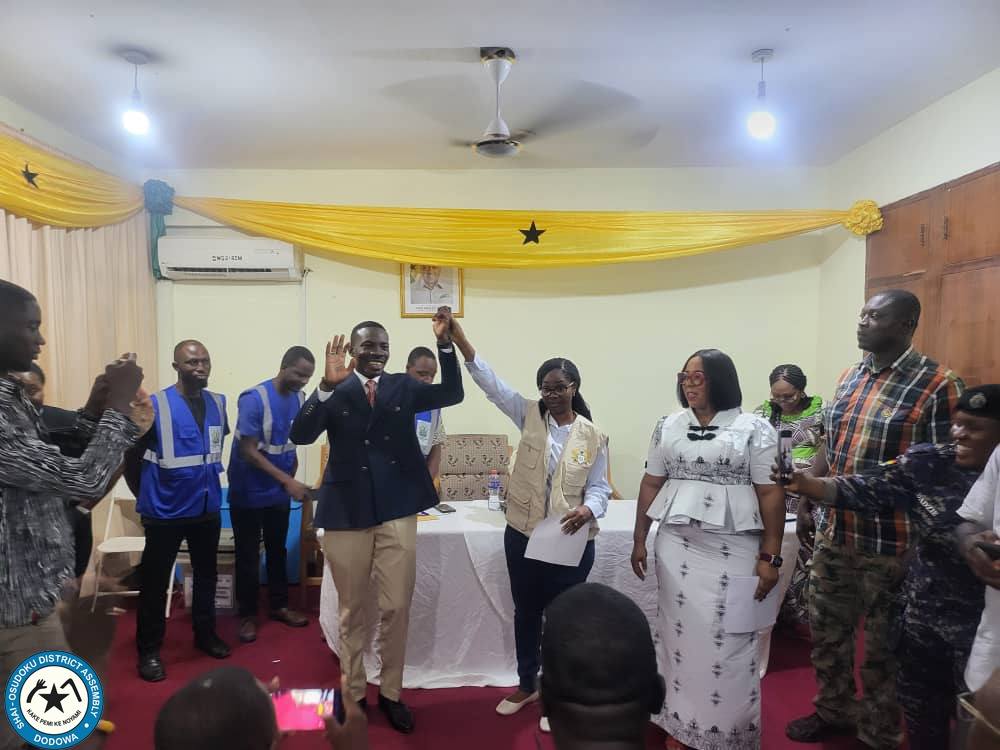 HON.IGNATIOUS GODFRED  DORDOE GETS 100 PERCENT APPROVAL AS DISTRICT CHIEF EXECUTIVE FOR THE SHAI-OSUDOKU DISTRI