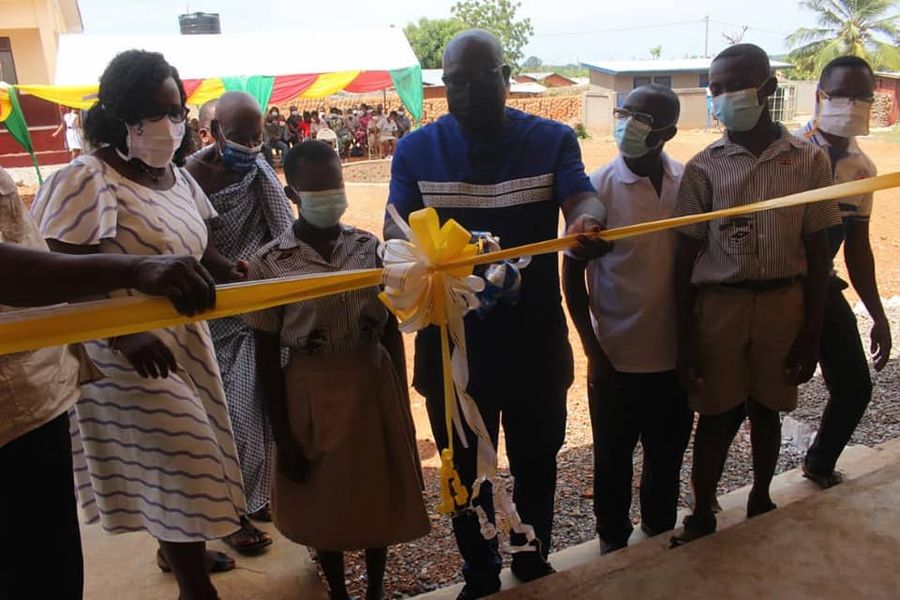 Shai-Osudoku District Assembly Commissions Classroom Blocks at Four Venues in the District, District Chief Executive(DCE)of the Shai-Osudoku District Assembly Hon. Daniel Akuffo 