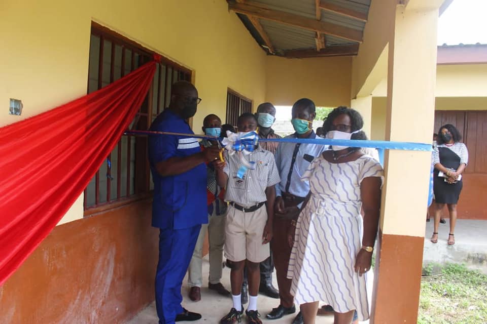 Shai-Osudoku District Assembly Commissions Classroom Blocks at Four Venues in the District, District Chief Executive(DCE)of the Shai-Osudoku District Assembly Hon. Daniel Akuffo 