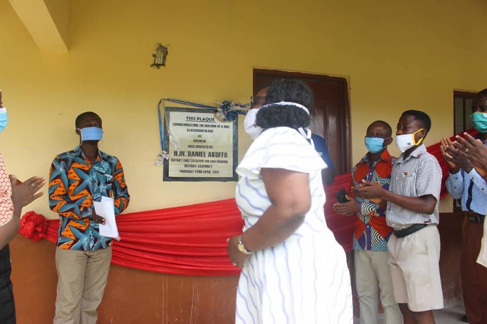 Shai-Osudoku District Assembly Commissions Classroom Blocks at Four Venues in the District, District Chief Executive(DCE)of the Shai-Osudoku District Assembly Hon. Daniel Akuffo 