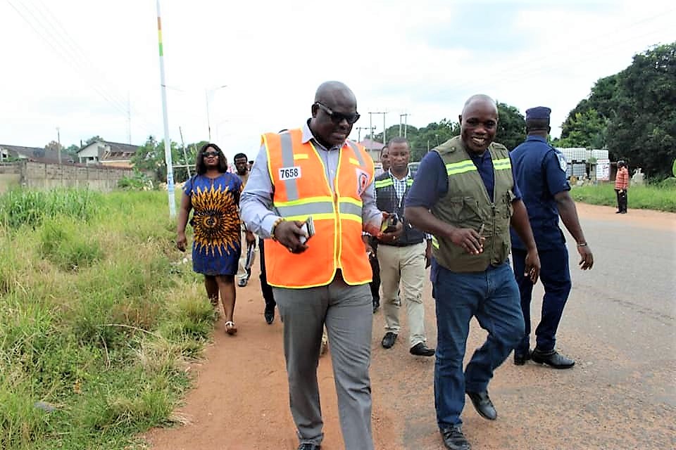 DCE Tours Flood Prone Areas in the District