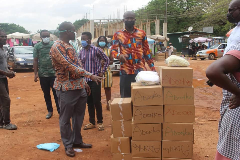 Shai-Osudoku DCE Donates Protective Equipment to Market Women