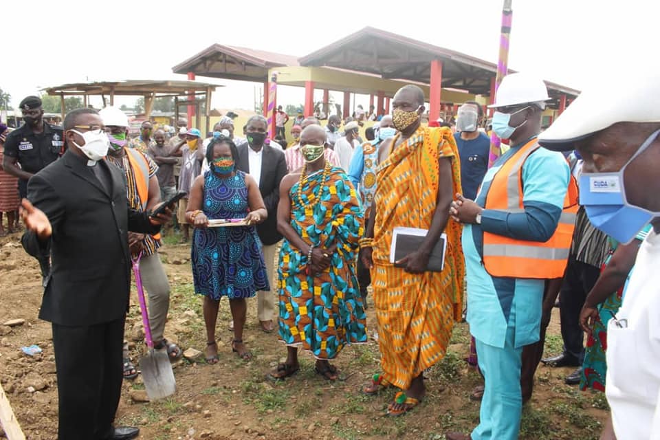 Official Sod Cutting for the Construction of Dodowa and Asutsuare Market., SODA