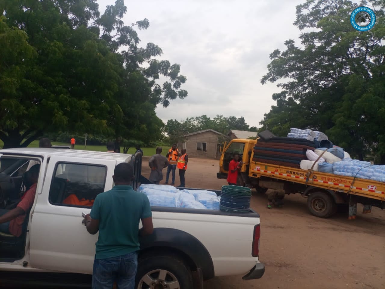 DCE DONATES ITEMS TO AFFECTED DISASTER VICTIMS. 