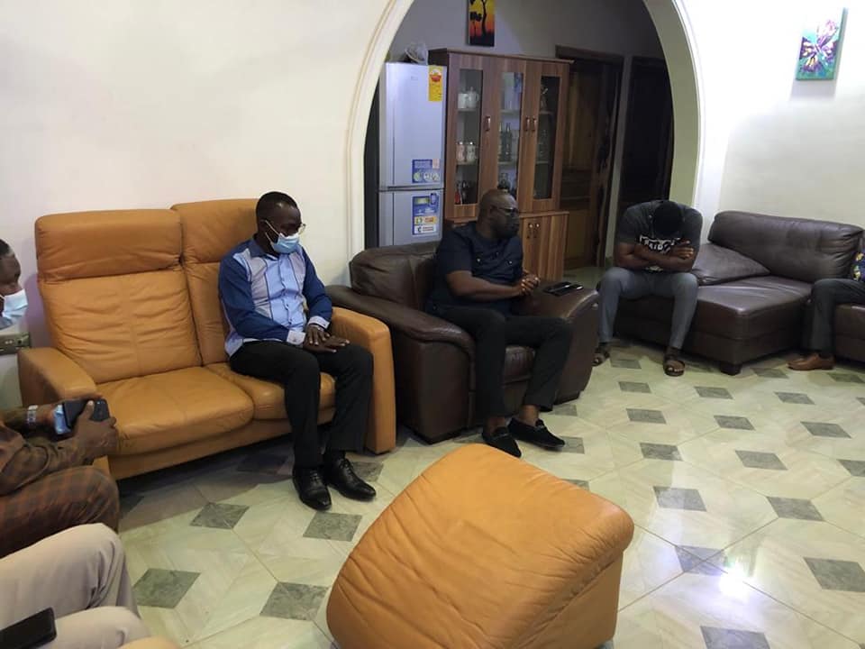 DCE and entourage of Shai-Osudoku District Assembly Pays courtesy call to the family of deceased past assembly member.
