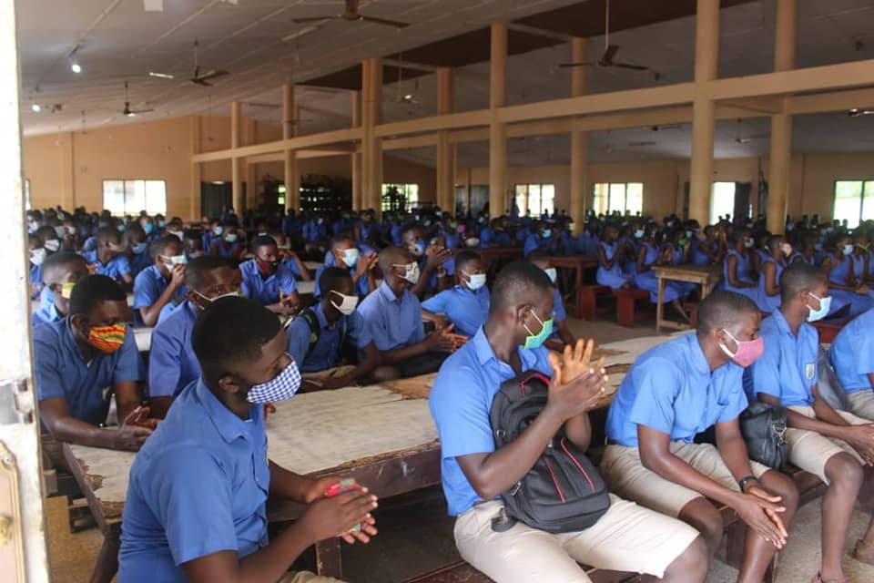 Shai-Osudoku District Chief Executive Visits Schools on Resumption Day