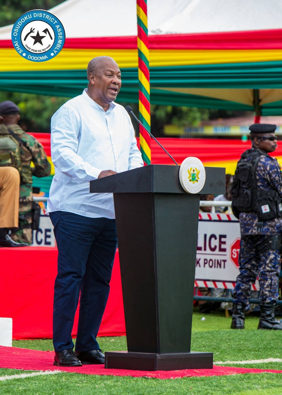 PRESIDENT COMMITS TO PROVIDING GOOD ROADS FOR GREATER ACCRA REGION.