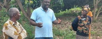 A DELEGATION FROM SODA AND KEY STAKEHOLDERS INSPECTED THE LAND PROPOSED FOR THE LORRY STATION AT HENYUM IN DODOWA.