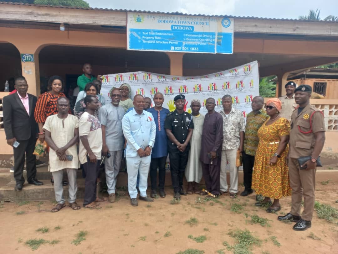 NCCE OF SHAI-OSUDOKU DISTRICT HOLDS INTER-PARTY DIALOGUE MEETING.