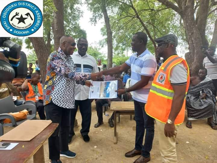 CITI FM&TV BUILDS SHELTER FOR AKOSOMBO DAM SPILLAGE VICTIMS AT TOKPO IN SHAI -OSUDOKU DISTRICT