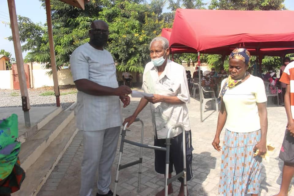 District Chief Executive disburses items to Persons with Disabilities., PWD, SODA, Dodowa
